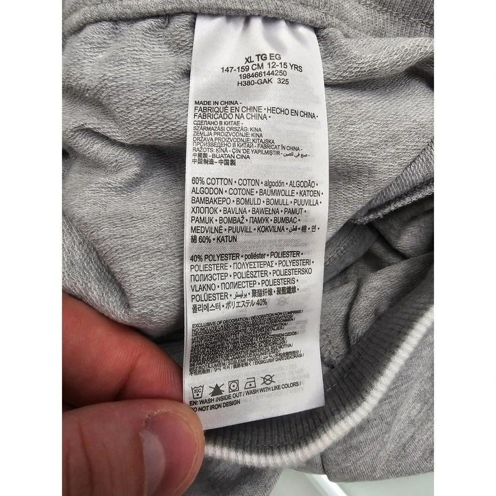 Converse All Star Girls Skort XL 12-15 YRS Light Smoke Grey Heather 4MH380-GAK